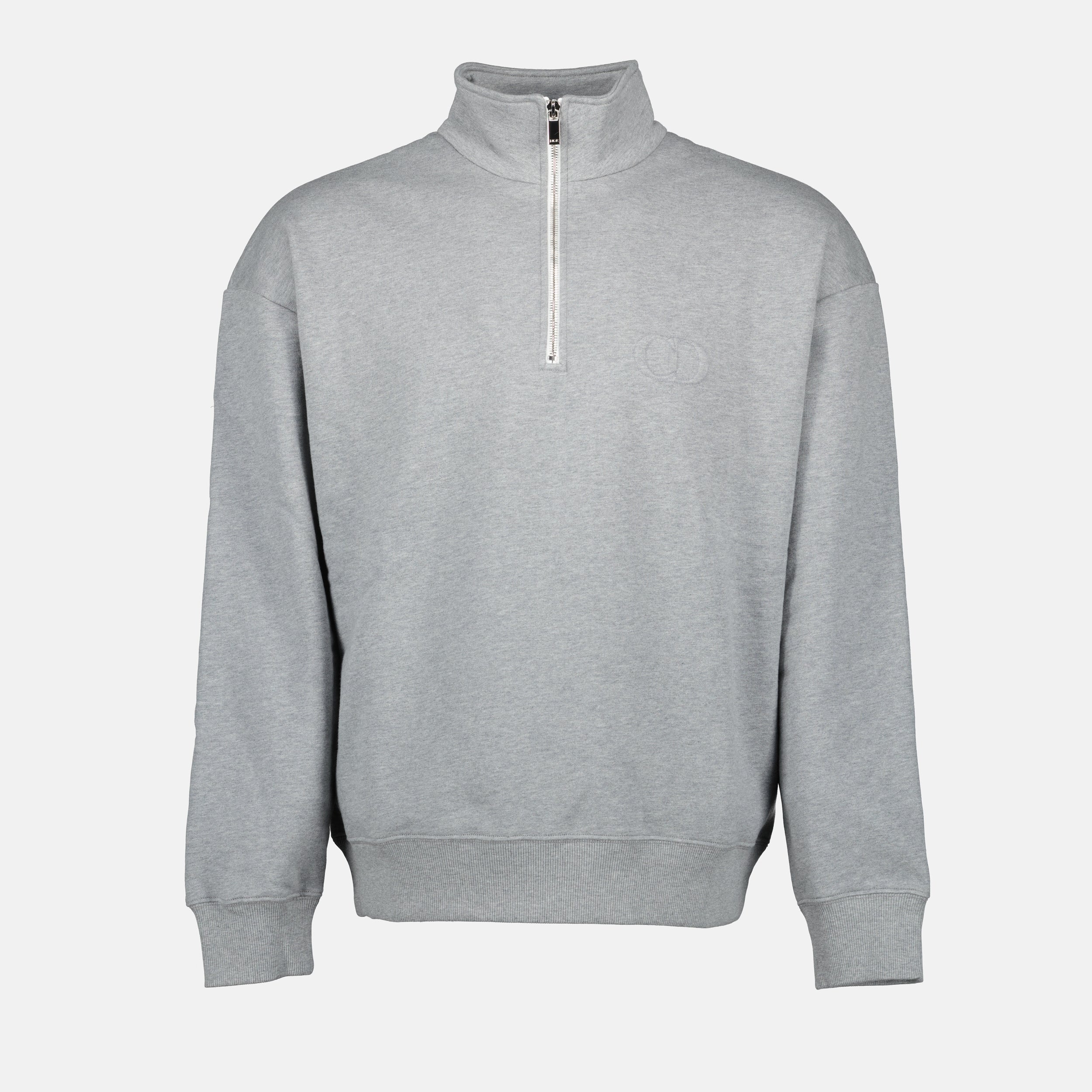 Sweatshirts Zip Collar Sweatshirt Dior Gray Homme