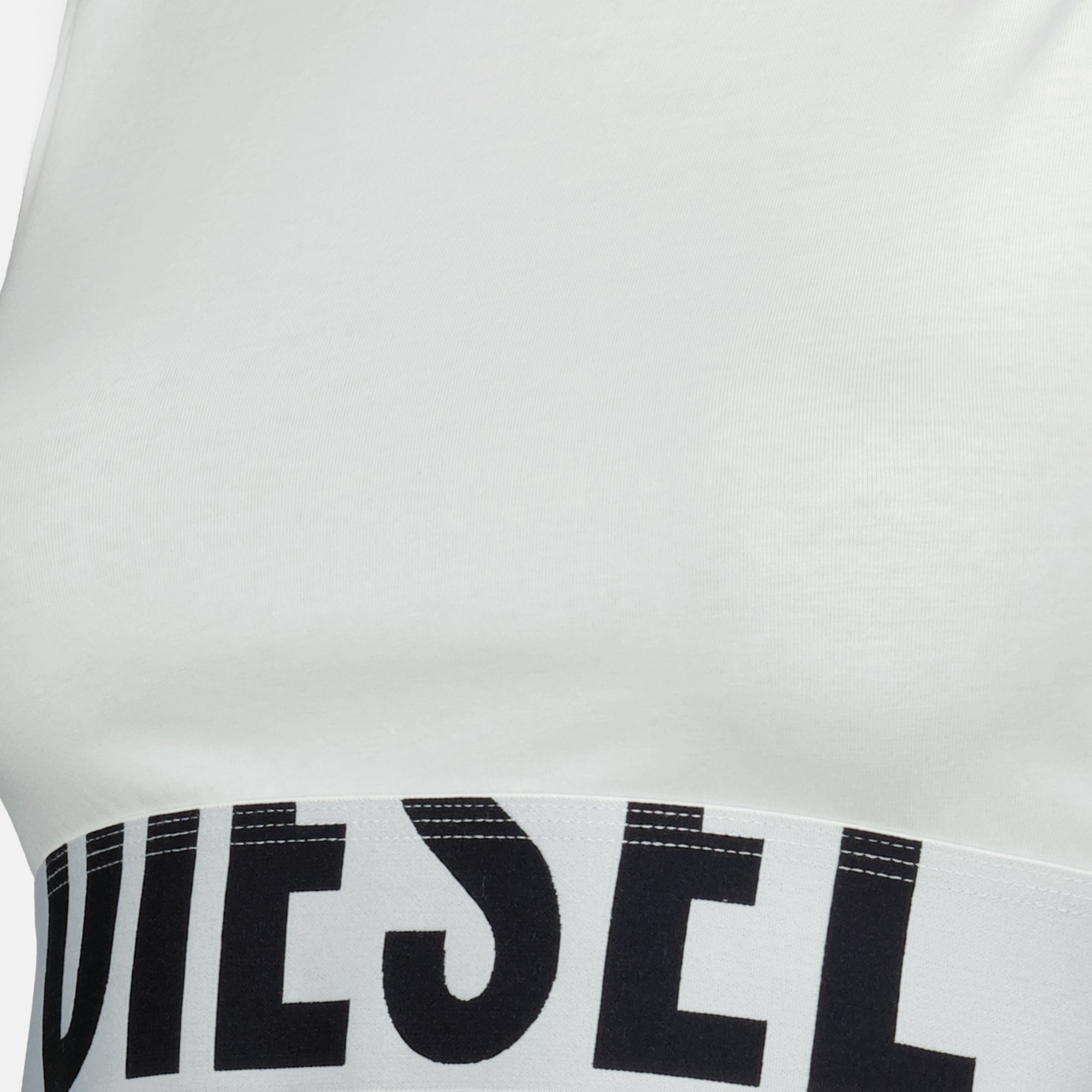 Image de l'article Crop-top Ada-D-Pop blanc de la marque Diesel pour Femme - Saison Printemps-Été 2026 - Vue détaillée_1