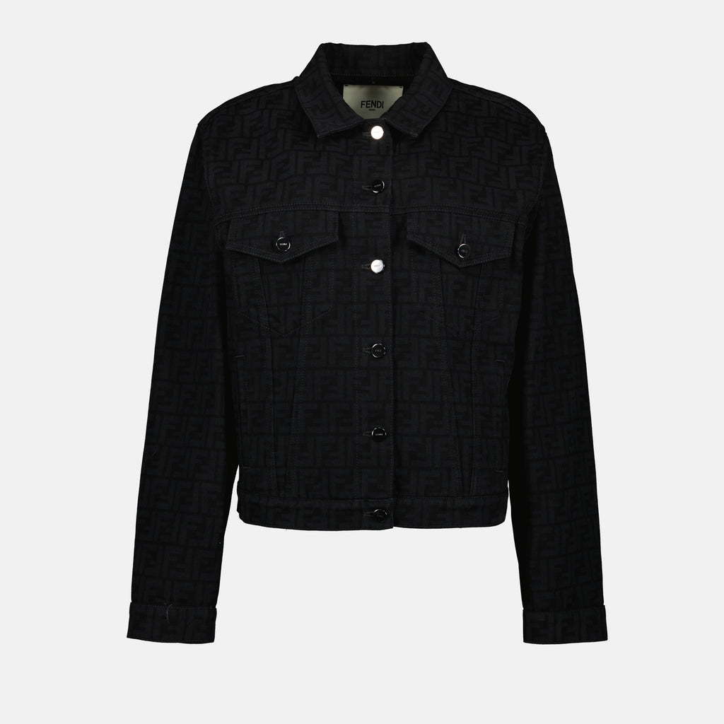 Jaquetas Veste en jean FF Fendi Preto Femme