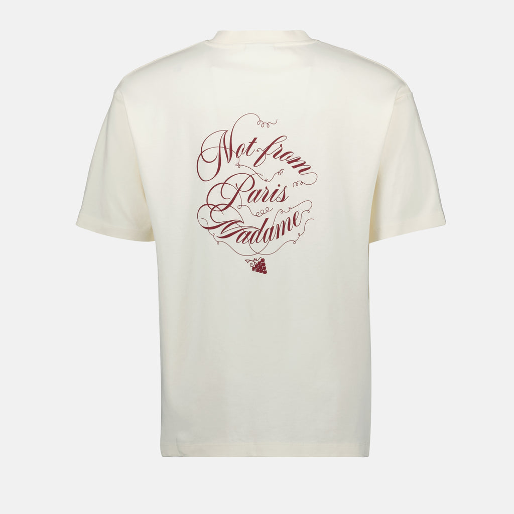 T-shirts T-shirt slogan vignes Drole De Monsieur Blanc Homme