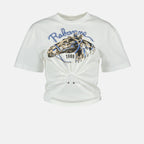 T-Shirts Bedrucktes Weißes T-Shirt Rabanne Weiß Femme
