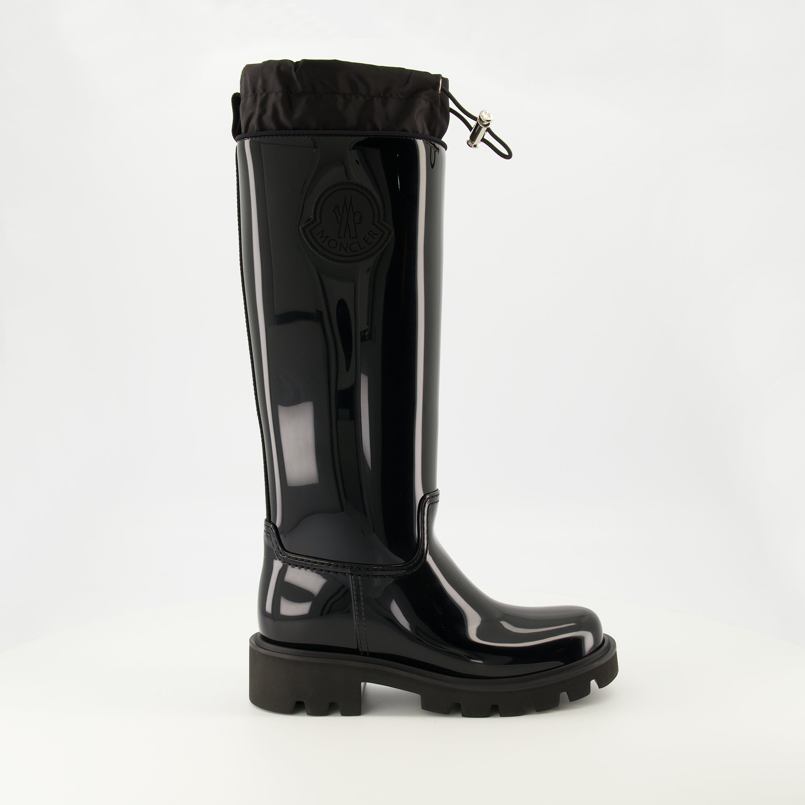 Image de l'article Bottes de pluie Kickstream noir de la marque Moncler pour Femme - Saison Printemps-Été 2026 - Vue latérale droite