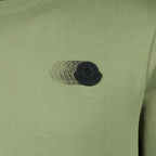 Felpe Felpa con logo sbiadito Moncler Verde Uomini