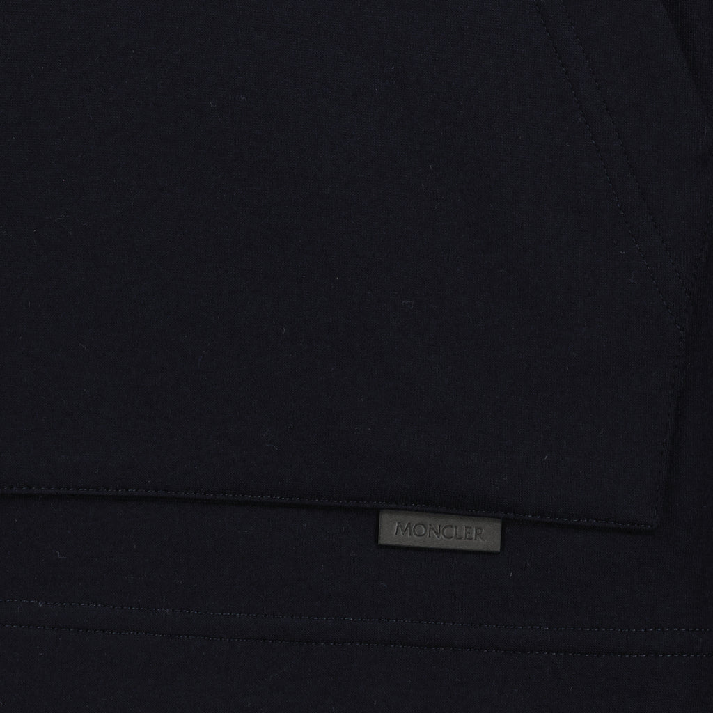 Image de l'article Sweat à capuche bleu marine de la marque Moncler pour Homme - Saison Printemps-Été 2026 - Vue détaillée_2