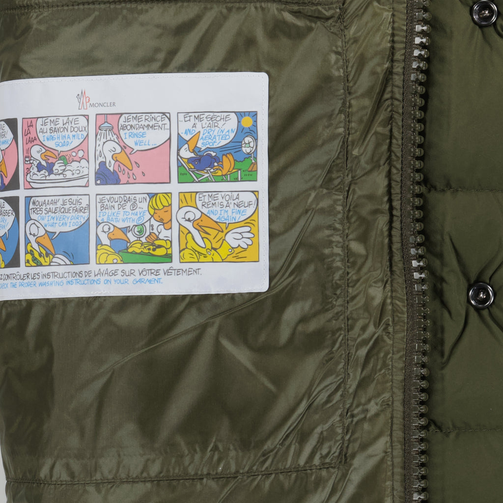 Vestes Doudoune sans manches Tibb kaki Moncler Kaki Homme