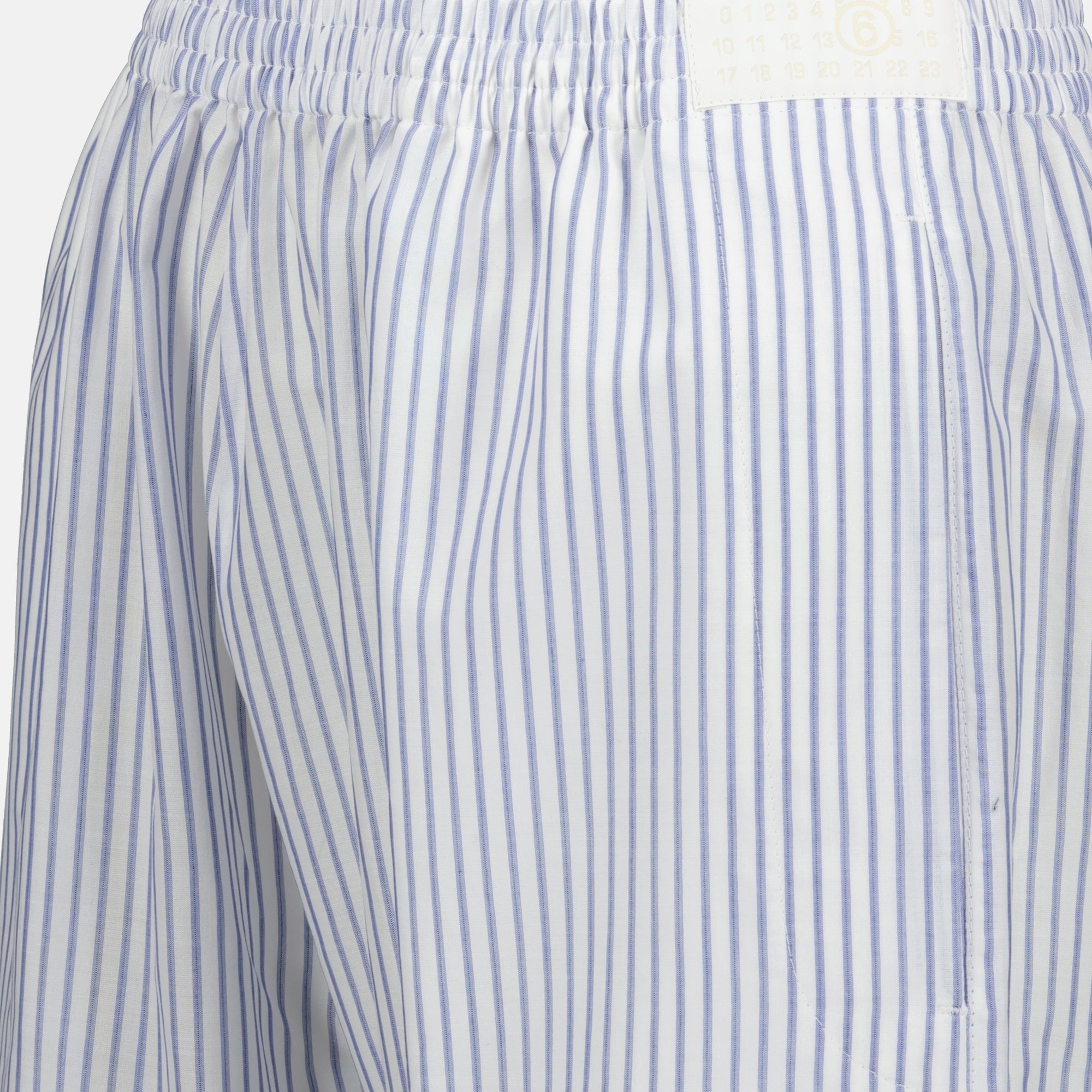 Pantalones Pantalon à rayures Mm6 Blanco Femme