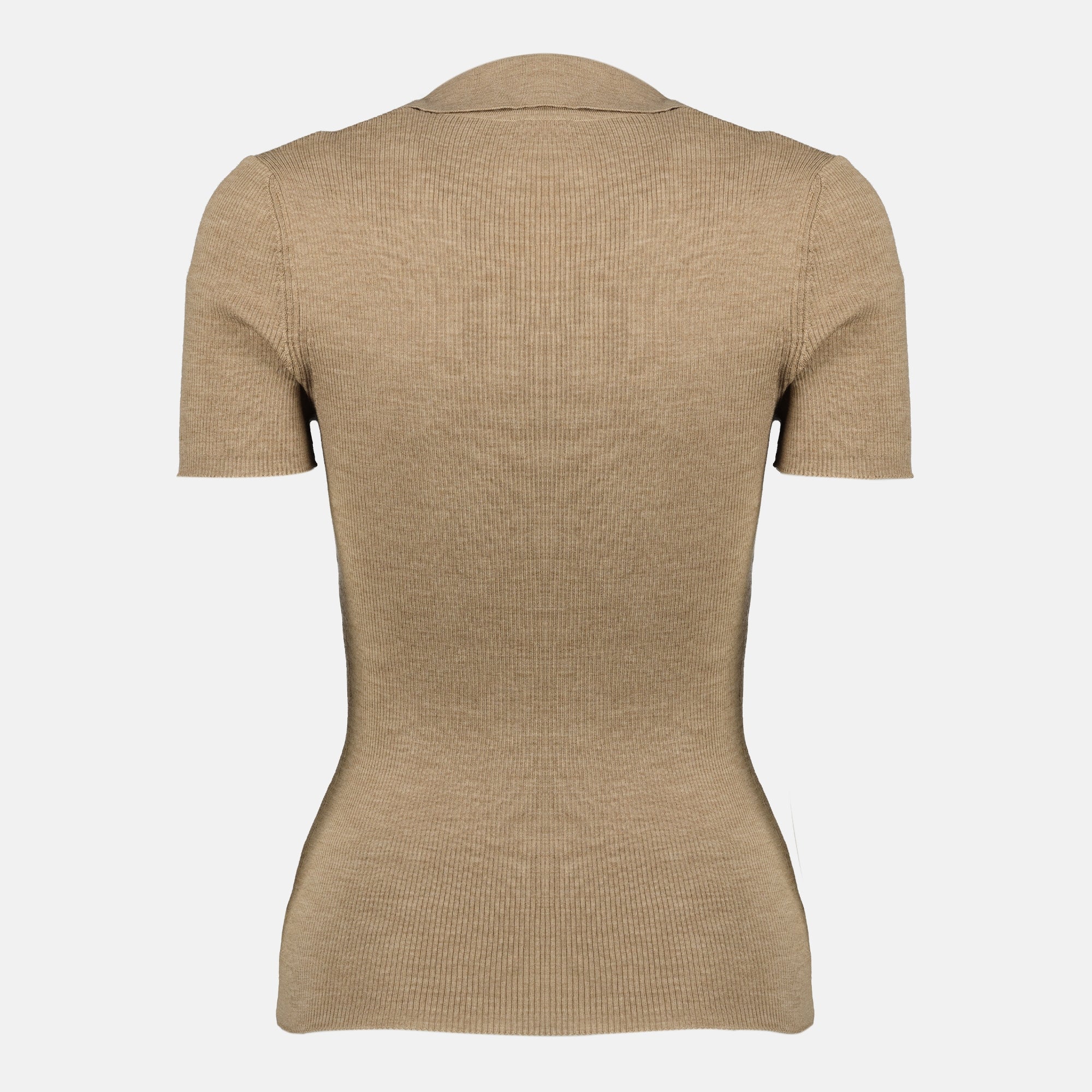 Image de l'article Top en laine marron de la marque Max Mara pour Femme - Saison Printemps-Été 2026 - Vue de Dos