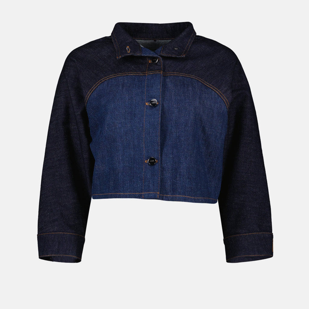 재킷 Veste courte en jean Fendi 진한 파란색 Femme