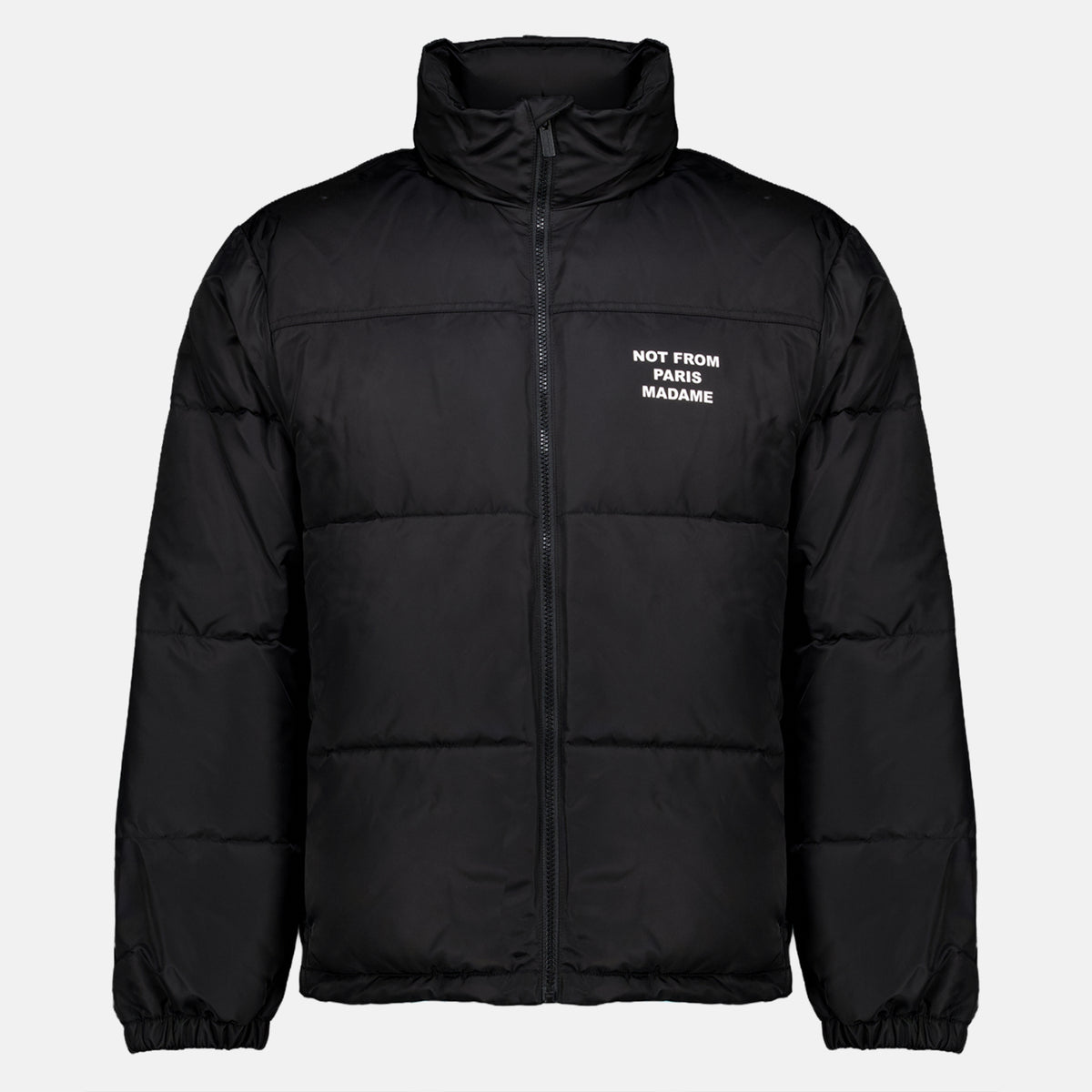 Manteaux 블랙 슬로건 다운 재킷 Drole De Monsieur Noir Homme
