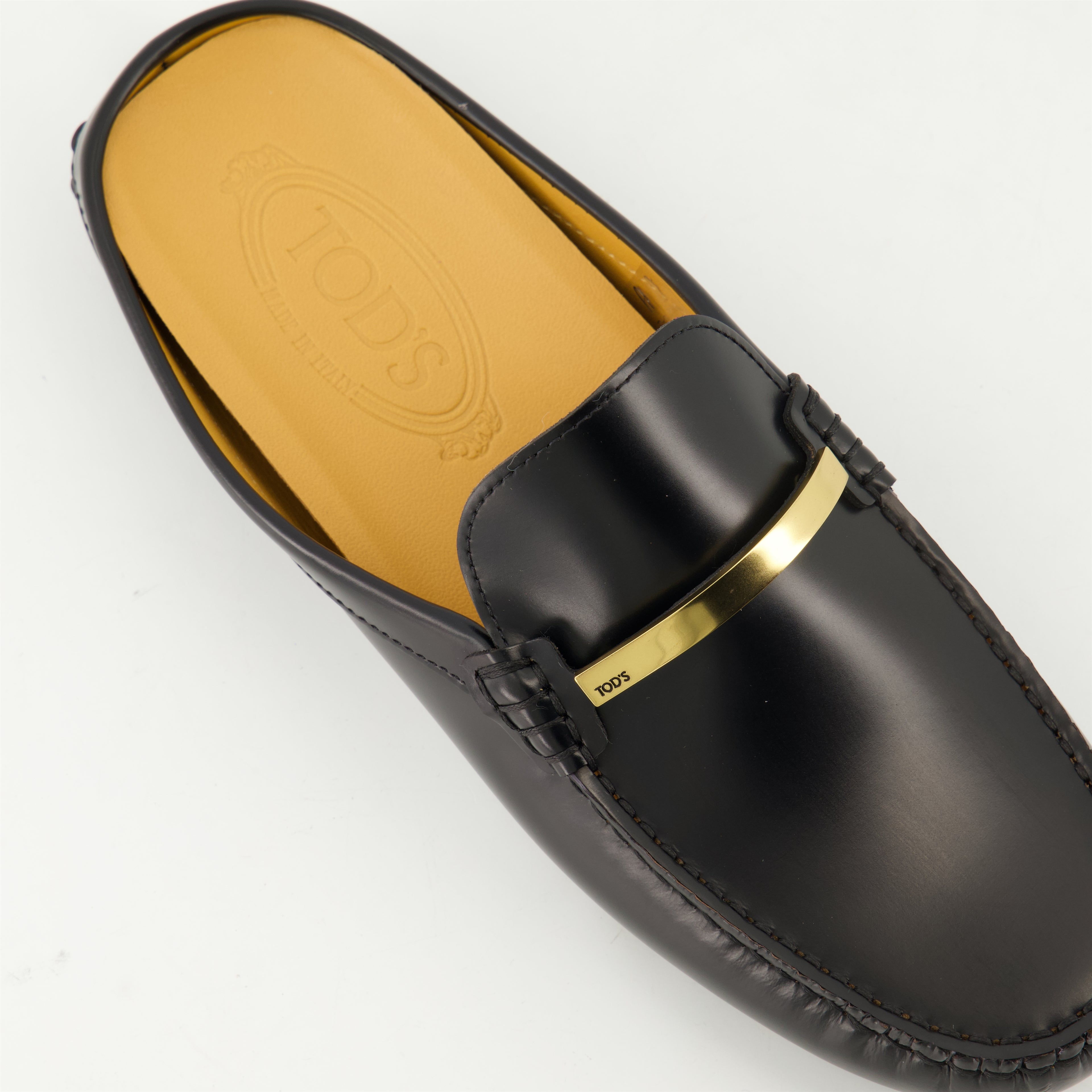 Chaussures ouvertes Mules mocassins Gommino Tod's Noir Femme