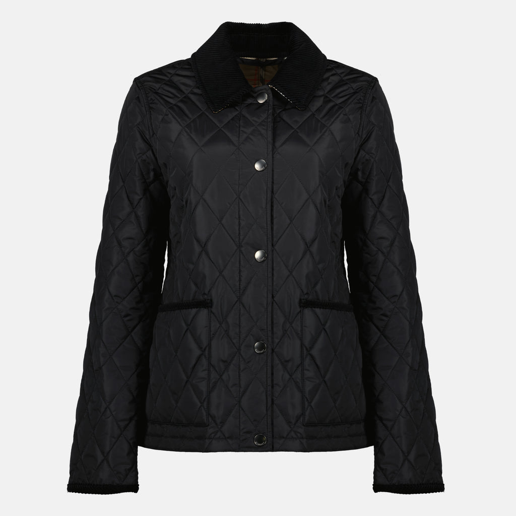 Vestes Dorset Quilted Nylon Jacket Burberry Noir Femme