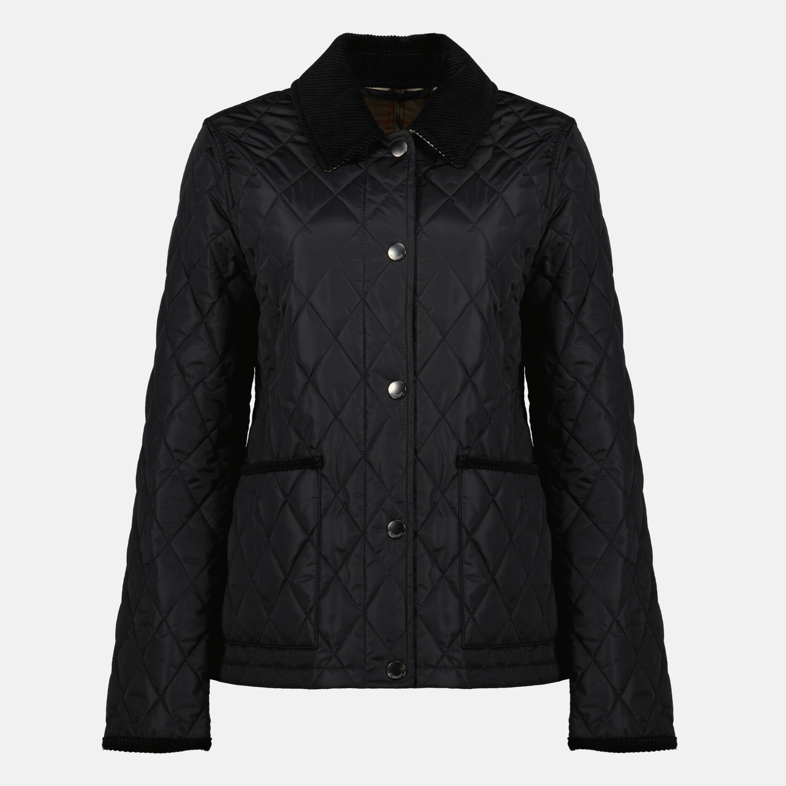 Vestes Dorset Quilted Nylon Jacket Burberry Noir Femme