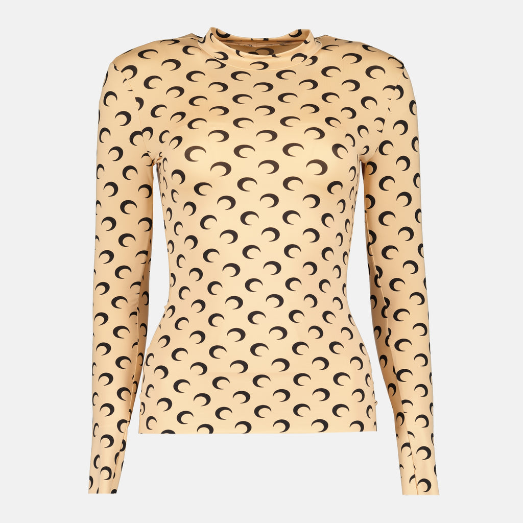 Image de l'article Top Jersey Moon de la marque Marine Serre pour Femme - Saison Automne-Hiver 2025 - Vue de Face