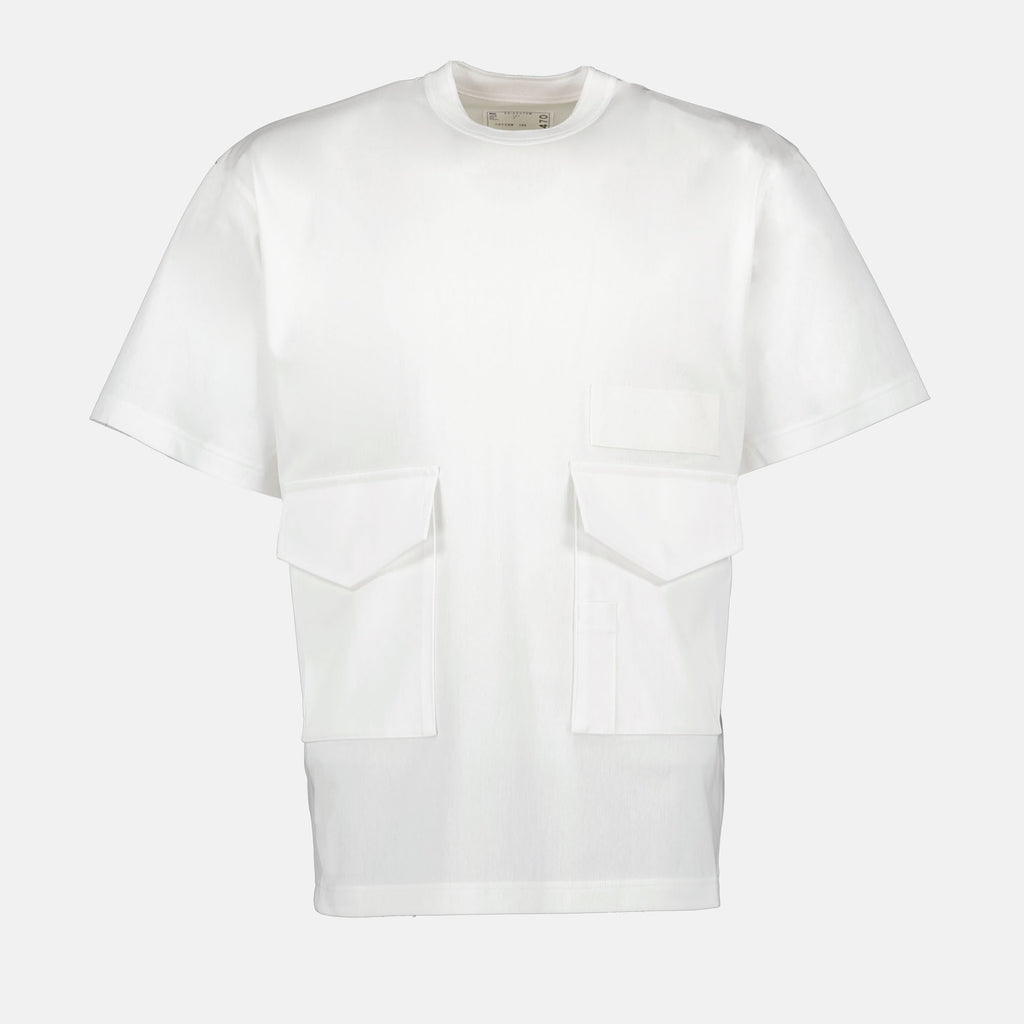 T-Shirts T-shirt à poches Sacai Weiß Homme