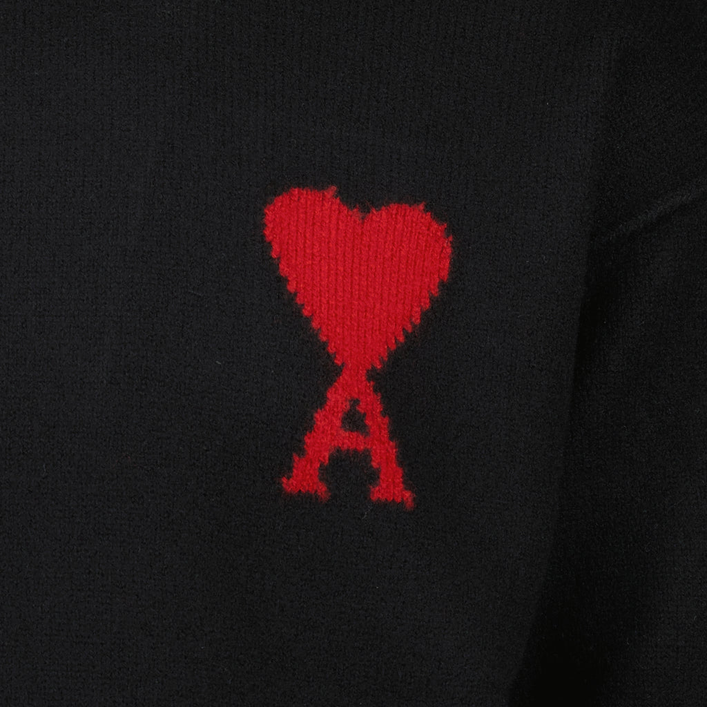 Image de l'article Pull AMI de coeur noir de la marque Ami PARIS pour Unisex - Saison Printemps-Été 2026 - Vue détaillée_2