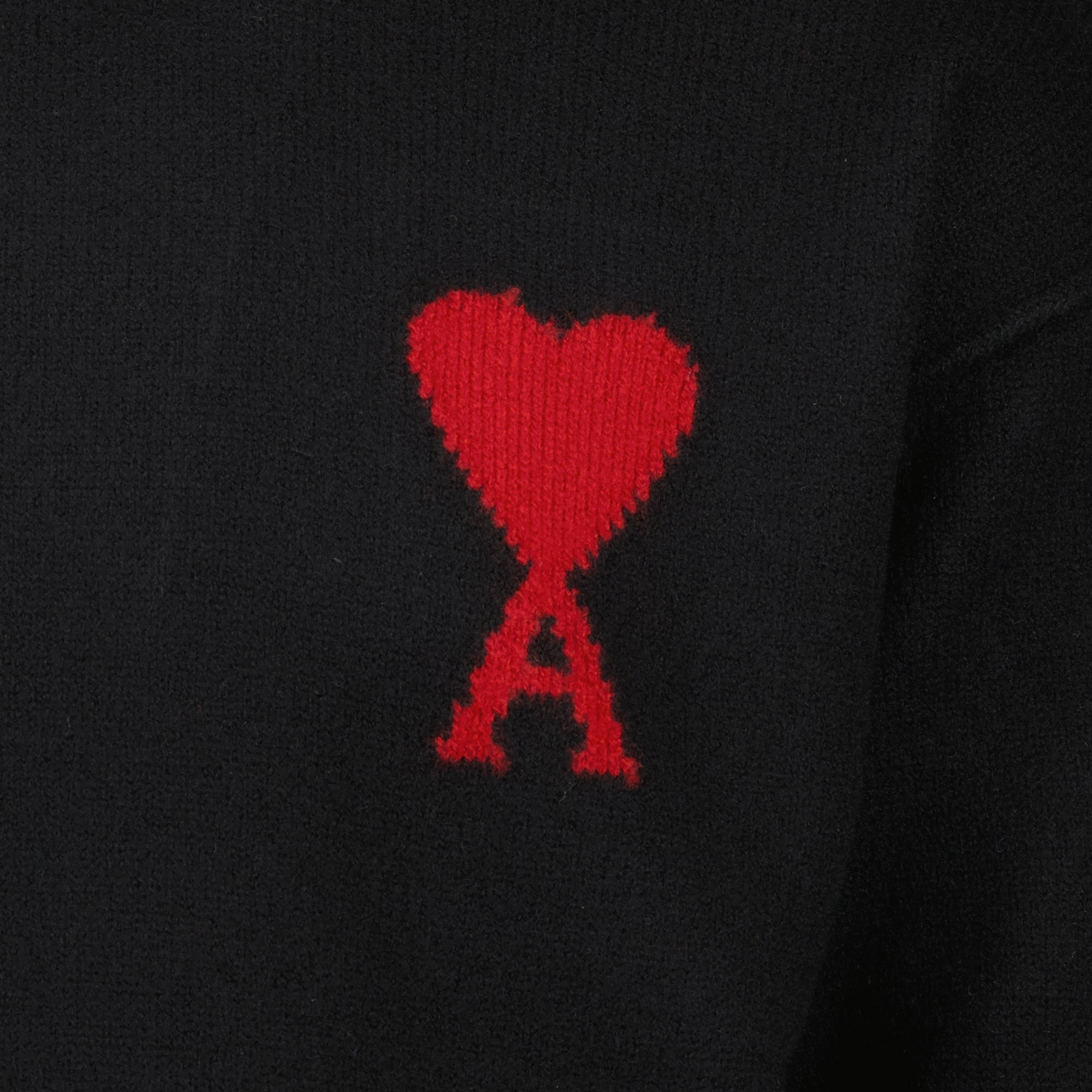 Image de l'article Pull AMI de coeur noir de la marque Ami PARIS pour Unisex - Saison Printemps-Été 2026 - Vue détaillée_2
