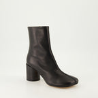 Ankle boots Stitch-Out Leather Ankle Boots Mm6 Black Femme