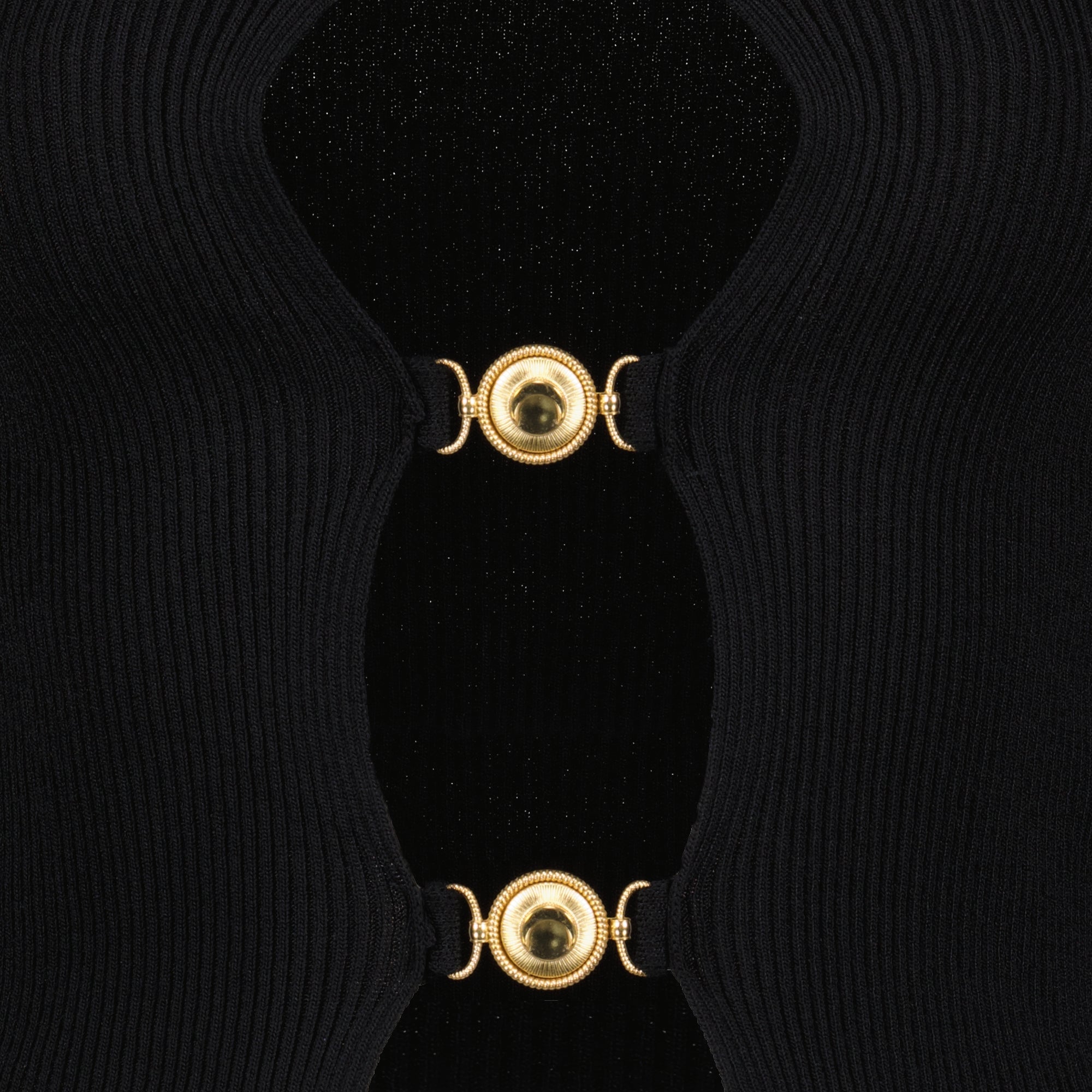Maille Black Cut-Out Cardigan Marine Serre Noir Femme