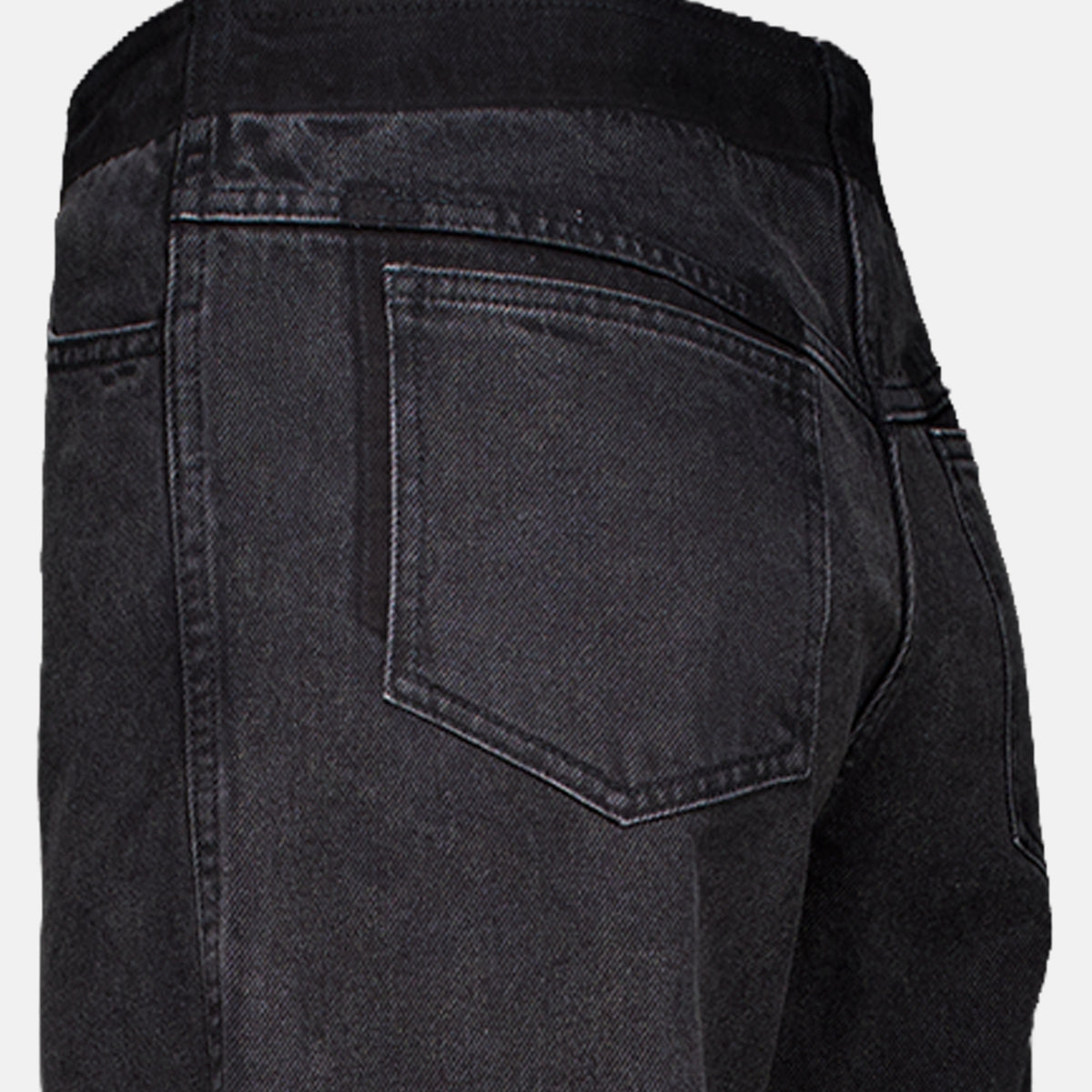 Pantalons Jean en denim noir destructuré Christopher Esber Noir Femme
