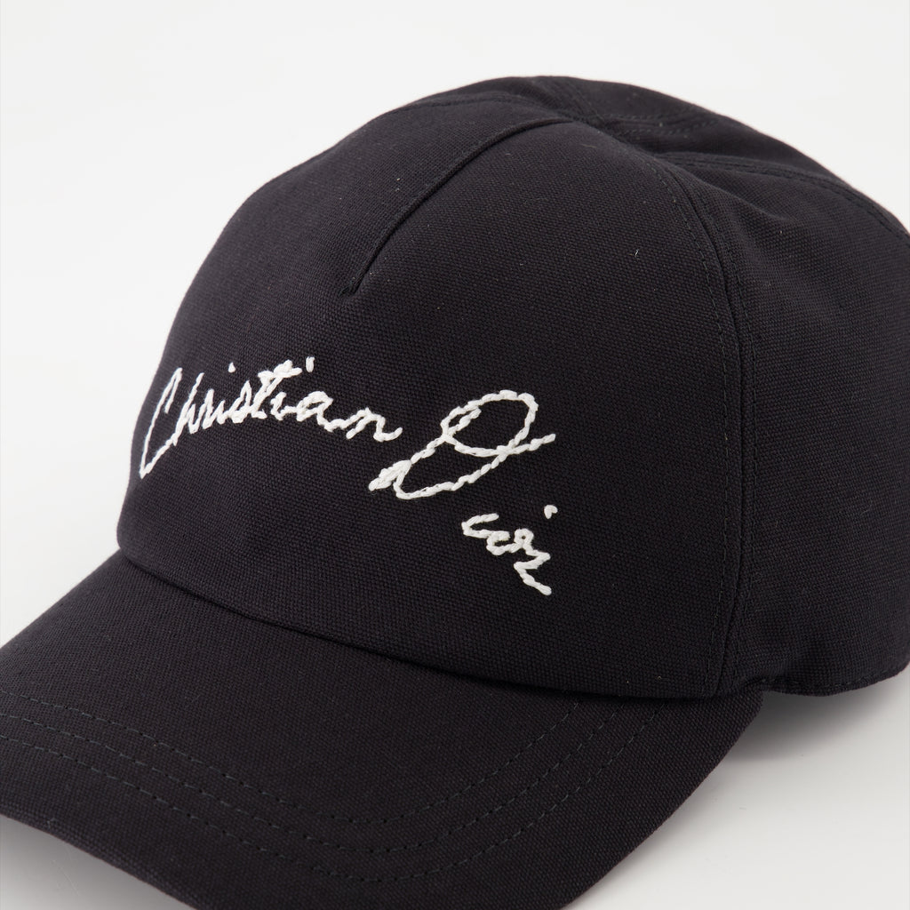 Chapéus, bonés e gorros Casquette Dior Manuscrit Dior Preto Homme