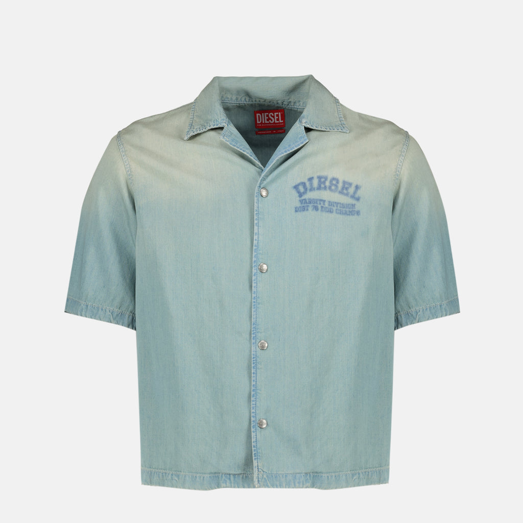 Image de l'article Chemise D-Banni effet denim de la marque Diesel pour Homme - Saison Printemps-Été 2026 - Vue de Face