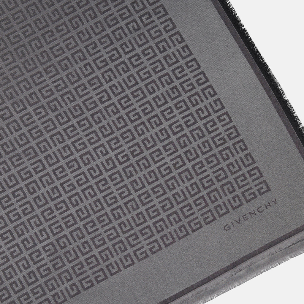Lenços e luvas 4G Xale Givenchy Cinza Femme