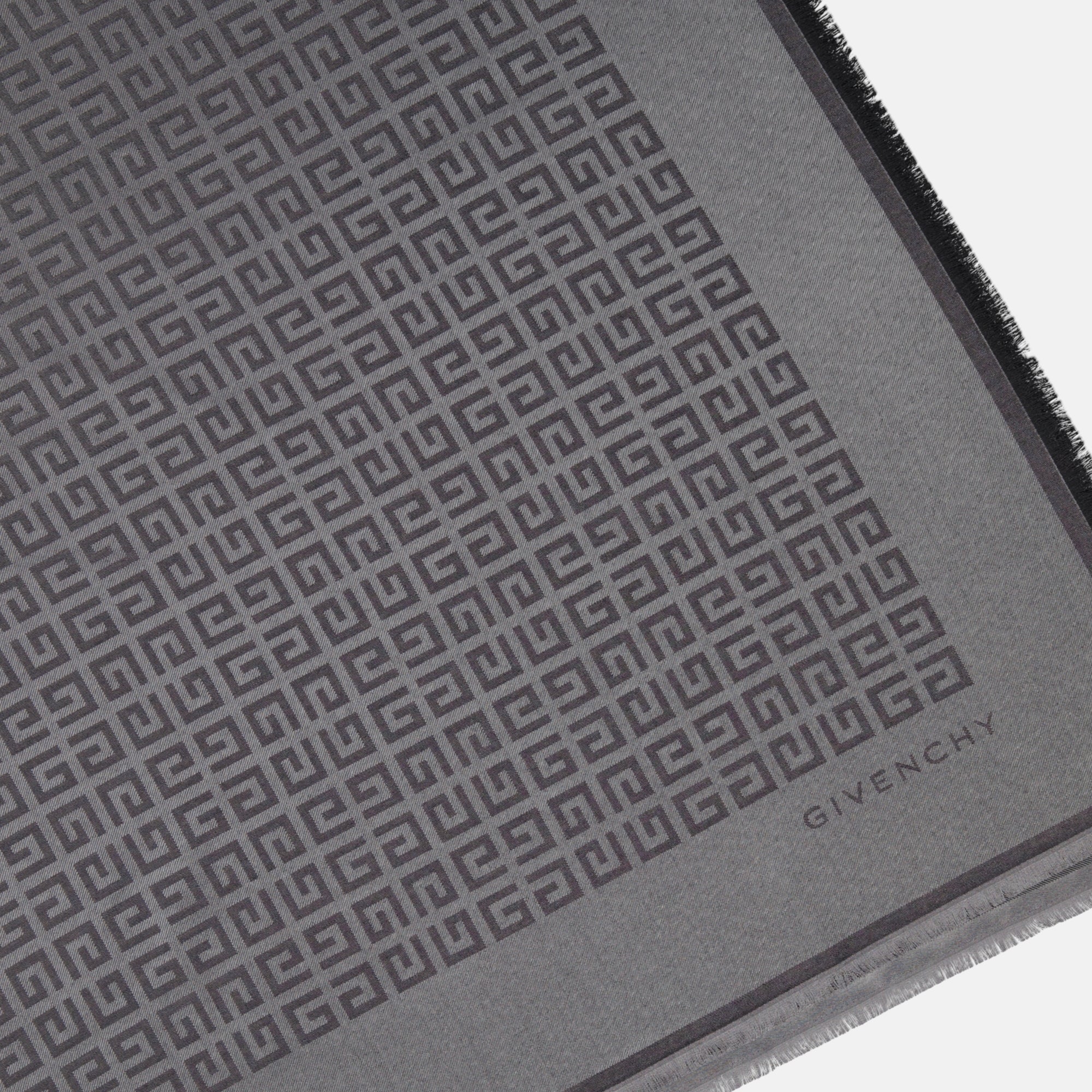 Lenços e luvas 4G Xale Givenchy Cinza Femme