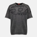 T-shirts T-Shirt Grigia Oversized T-Boxt-Den Diesel Gris Homme