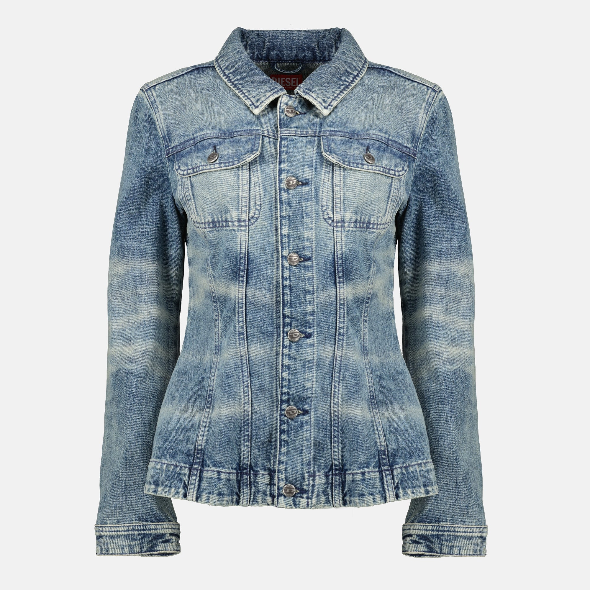 Image de l'article Chemise De-Katerin-Fsh en denim de la marque Diesel pour Femme - Saison Automne-Hiver 2025 - Vue de Face