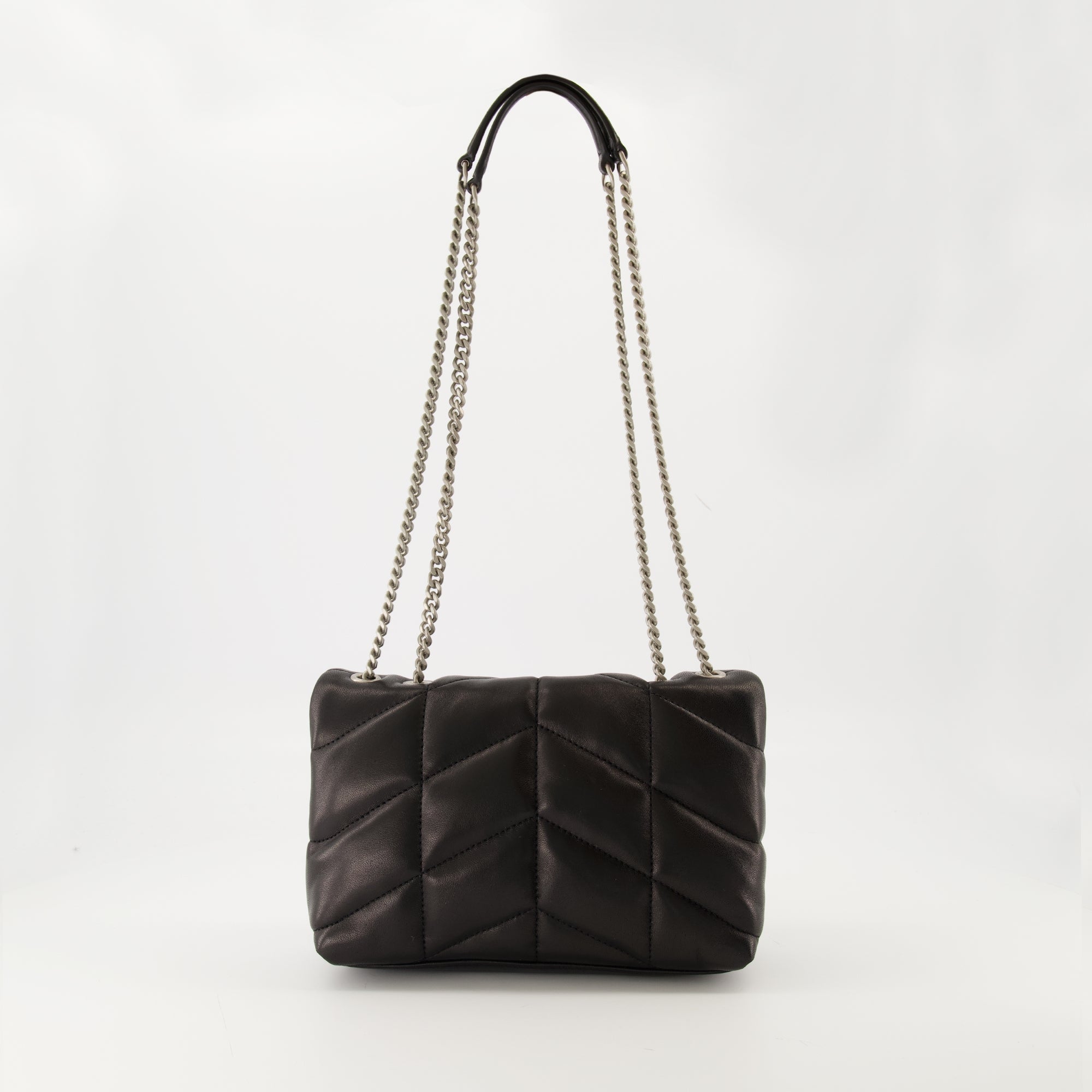 Image of the Saint Laurent Puffer Toy Bag for Women - Autumn-Winter 2025 - Back View