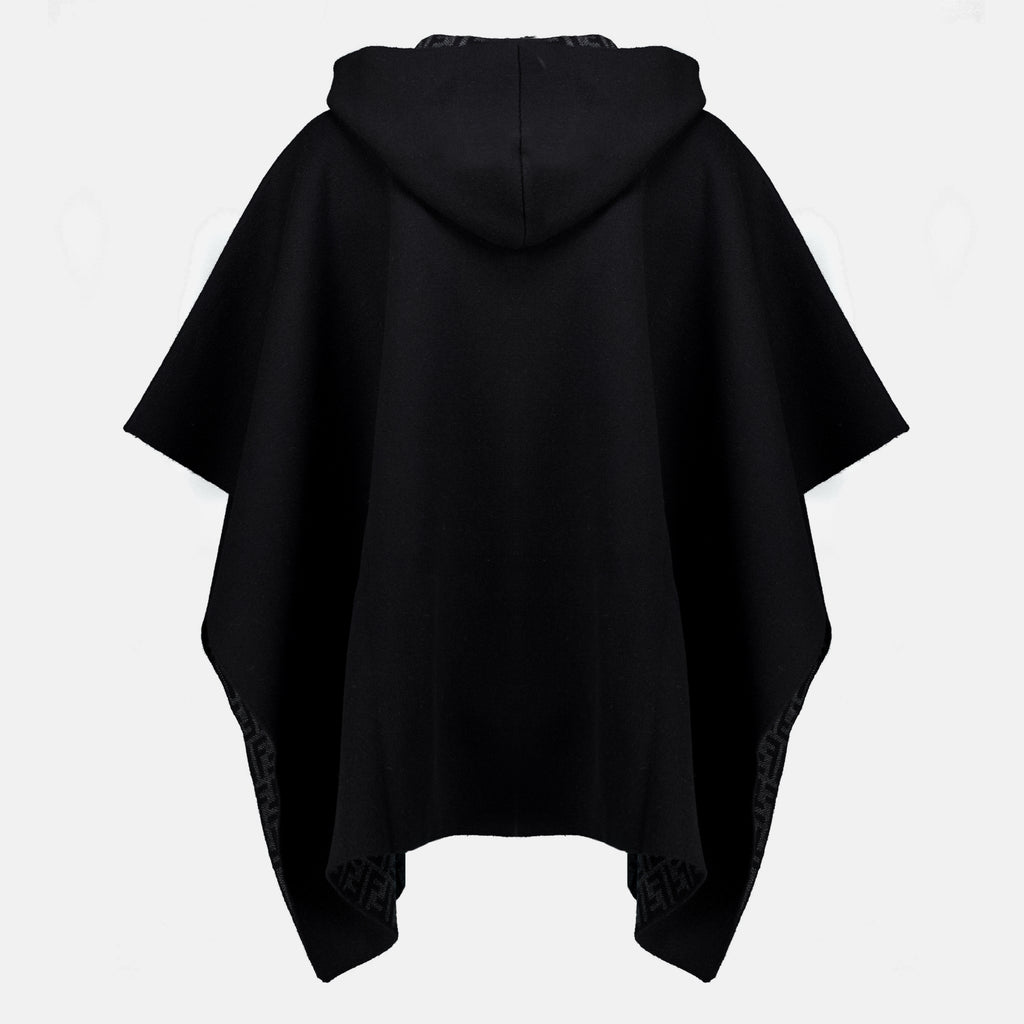 Vestes ブラックカシミアポンチョ Fendi Noir Femme