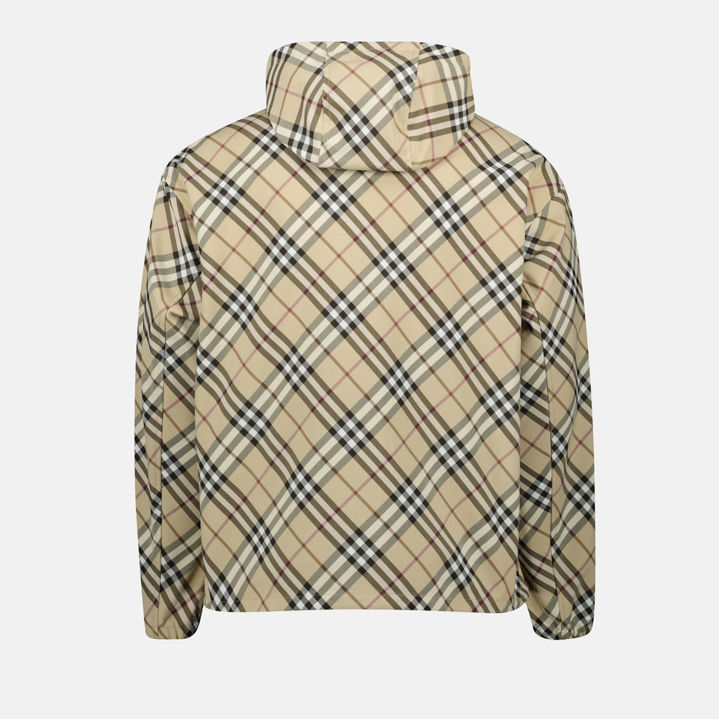 Jaquetas Cavalier Check Windbreaker Burberry Bege Homme