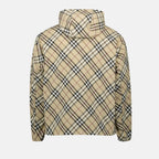 Jaquetas Cavalier Check Windbreaker Burberry Bege Homme