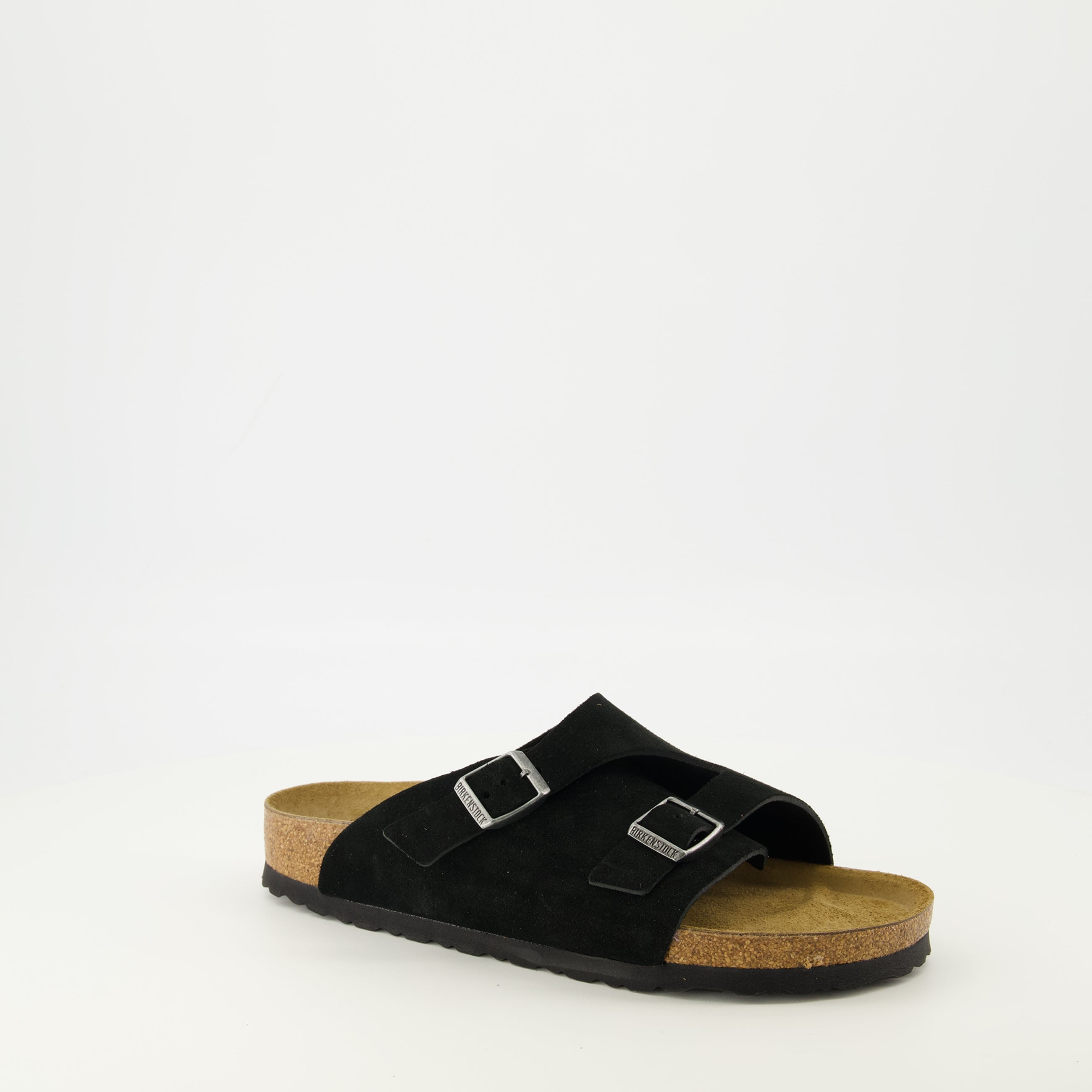 Image de l'article Sandales Zürich noir de la marque Birkenstock pour Unisex - Saison Printemps-Été 2026 - Vue trois quarts avant droite