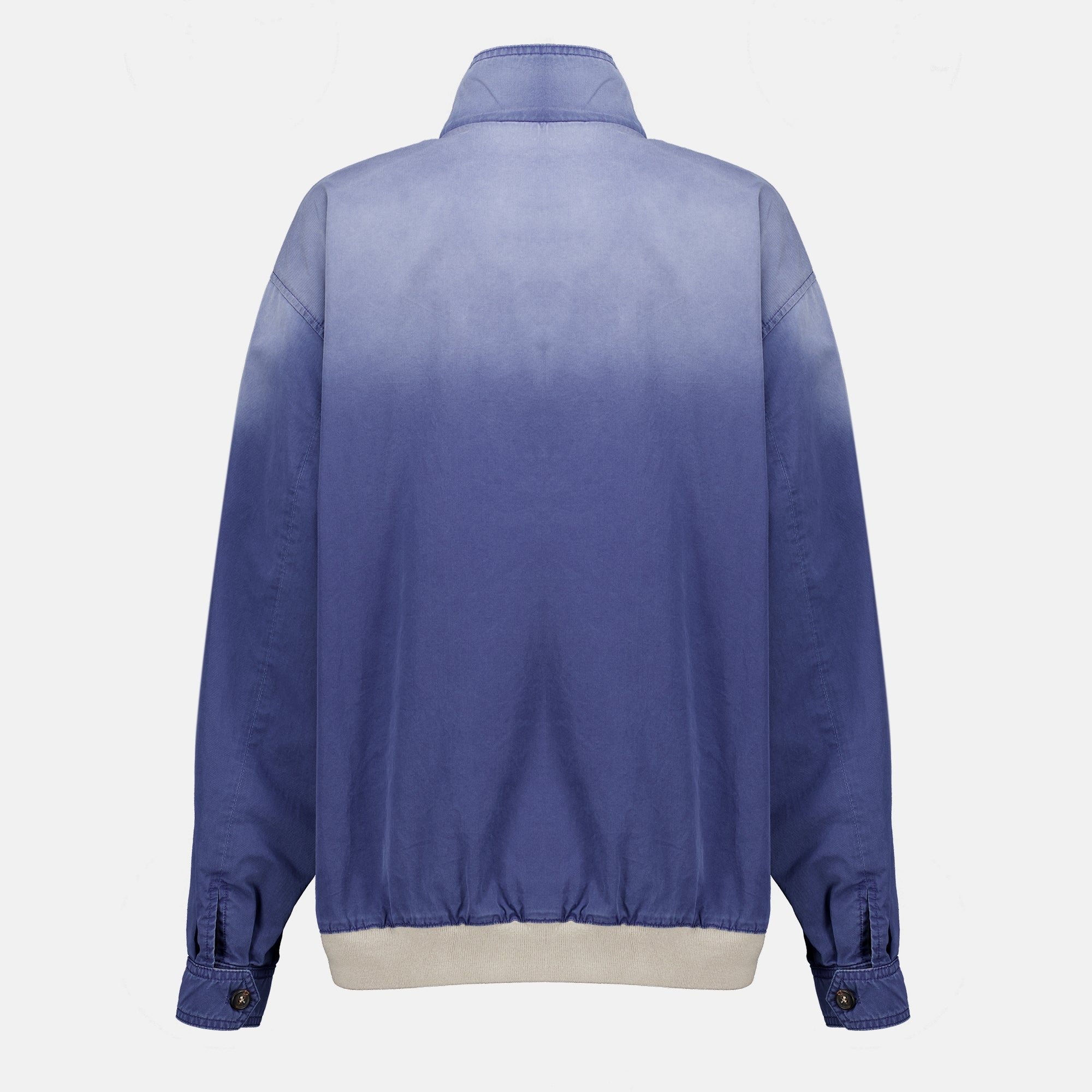 Vestes Blouson en sergé vieilli bleu marine Miu Miu Bleu foncé Femme