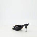 Chaussures ouvertes Mules à talon Bow Versace Noir Femme