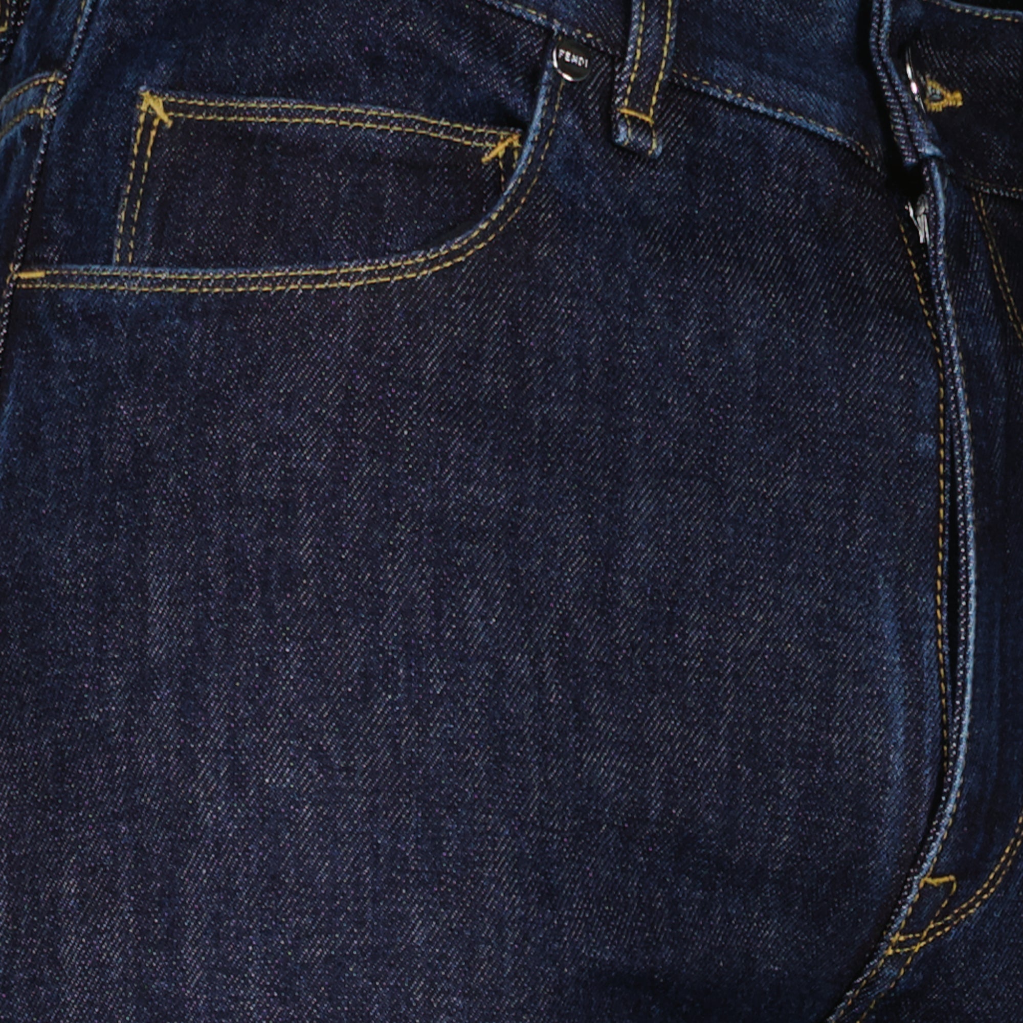 Pantalons Jean en denim bleu foncé Fendi Bleu foncé Homme