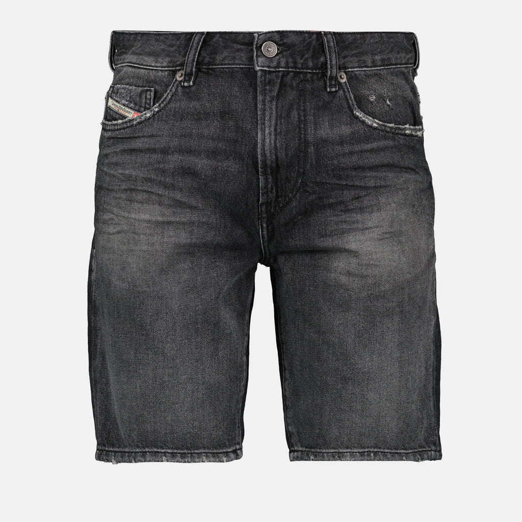 Shorts Short en jean D-fin Diesel Preto Homme