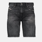 Shorts Short en jean D-fin Diesel Negro Homme