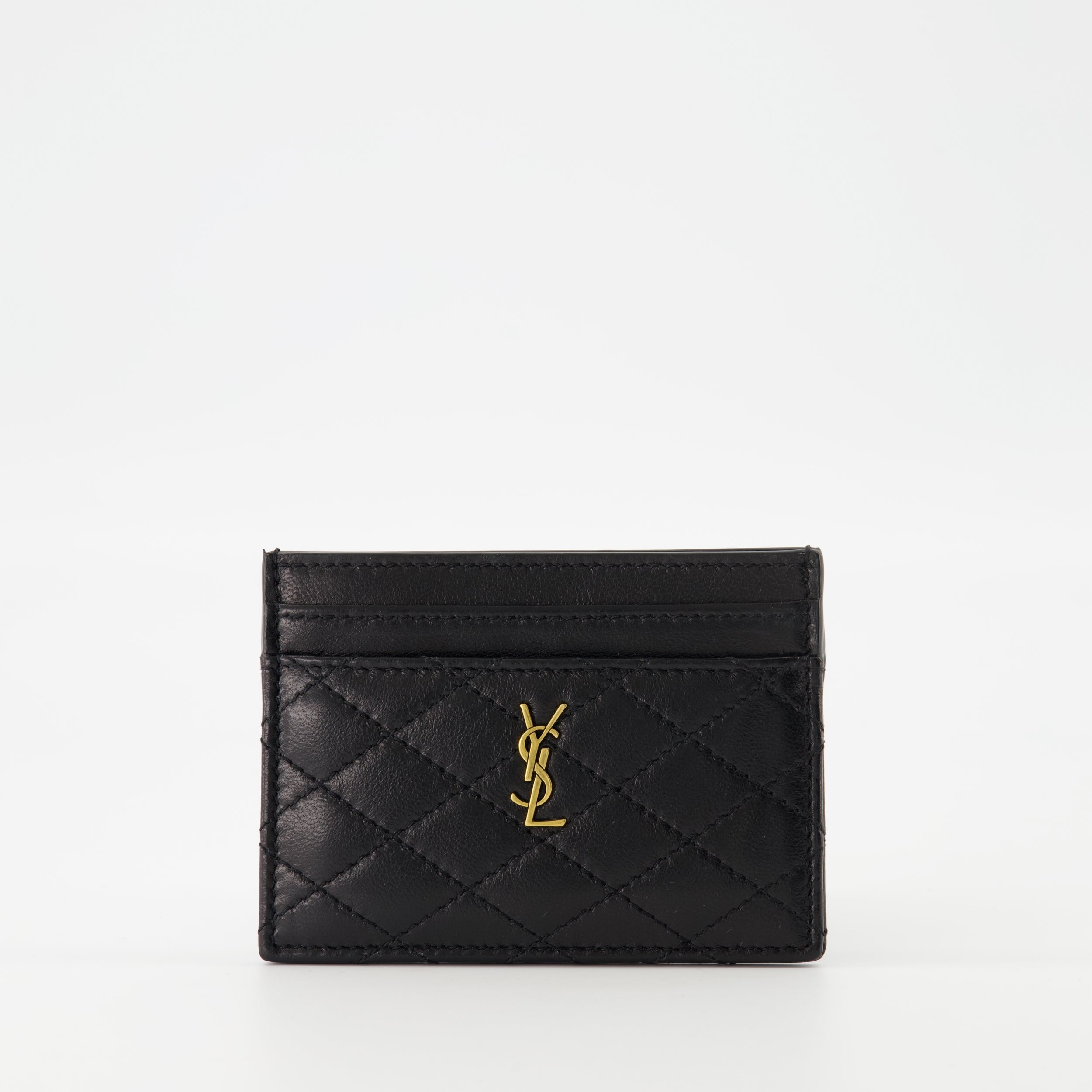 Small leather goods Porte-cartes Cassandre Saint Laurent Black Femme