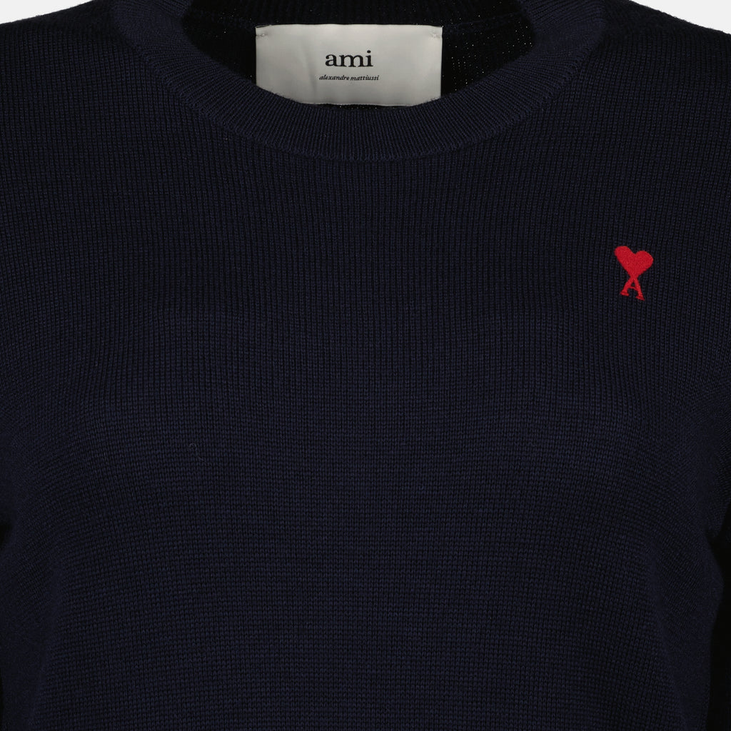 Image de l'article Pull Ami de coeur de la marque Ami PARIS pour Femme - Saison Automne-Hiver 2025 - Vue détaillée_6