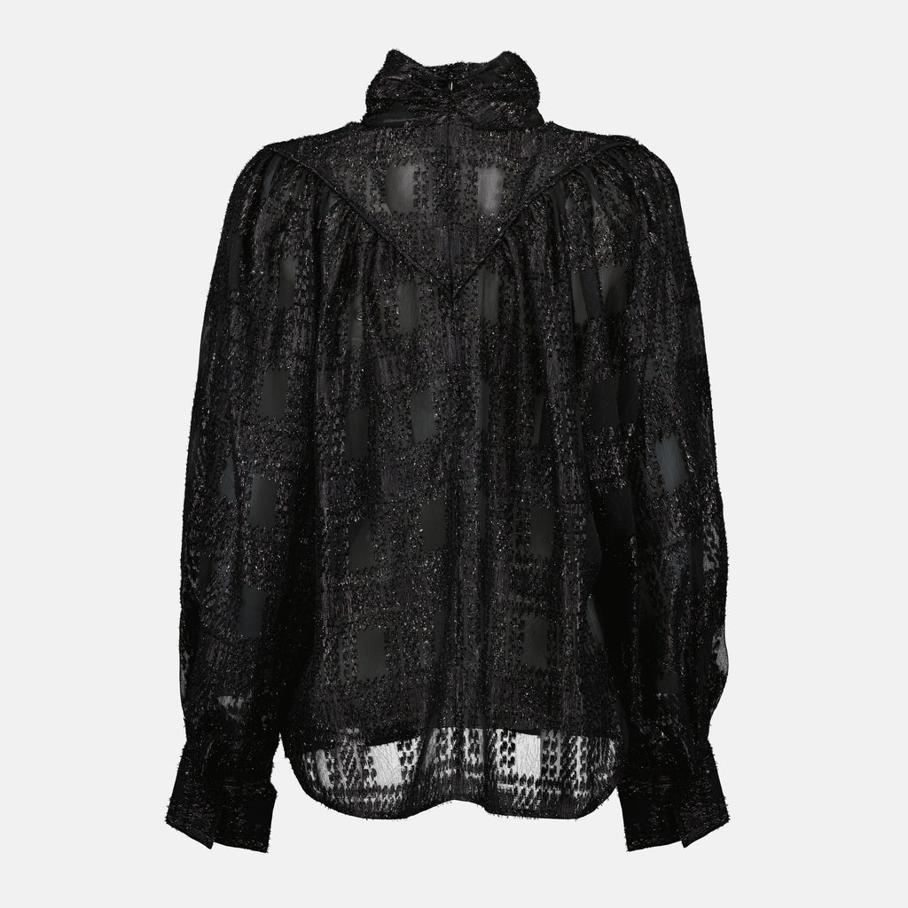 Imagem do top de efeito metalizado da marca Iro para Mulheres - Temporada Outono-Inverno 2025 - Vista Traseira