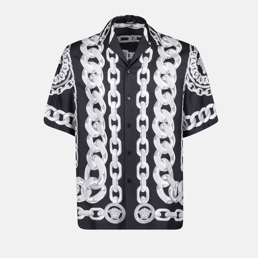 Hemden Medusa Chains Shirt Versace Schwarz Homme