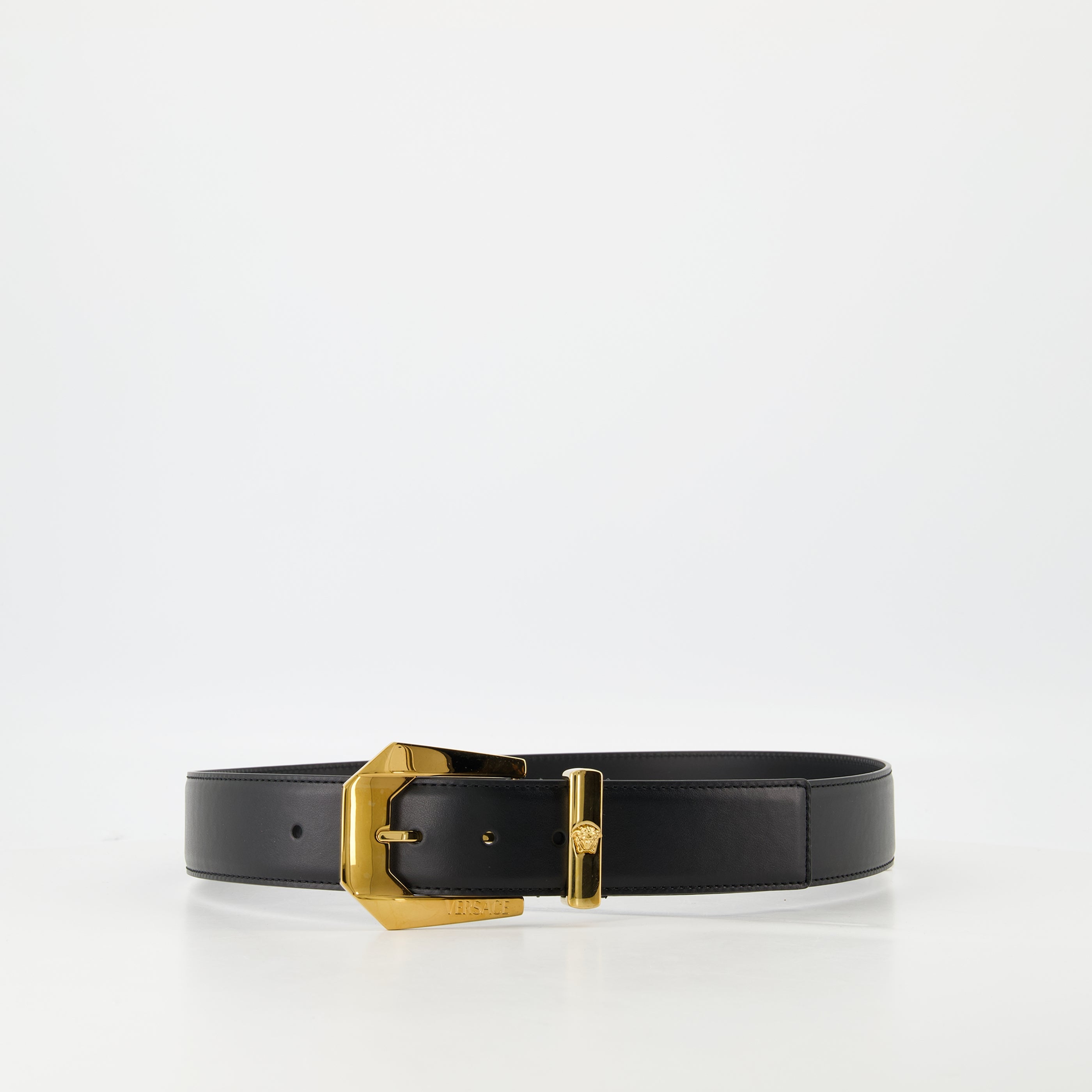 Cintos Ceinture Medusa Heritage Versace Preto Homme