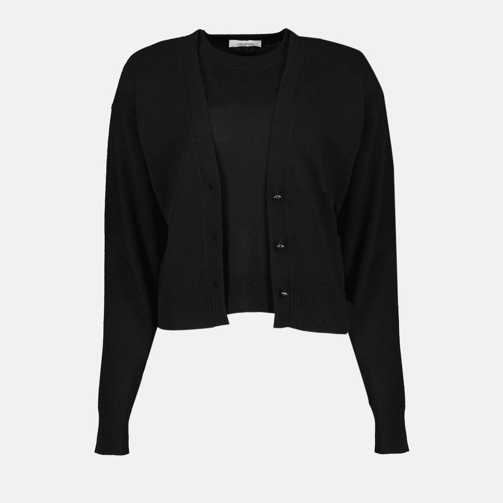 Image de l'article Pull en laine de la marque Rabanne pour Femme - Saison Automne-Hiver 2025 - Vue de Face