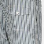 Beachwear ストライプナイロン水着ショーツ Moncler Bleu foncé Homme