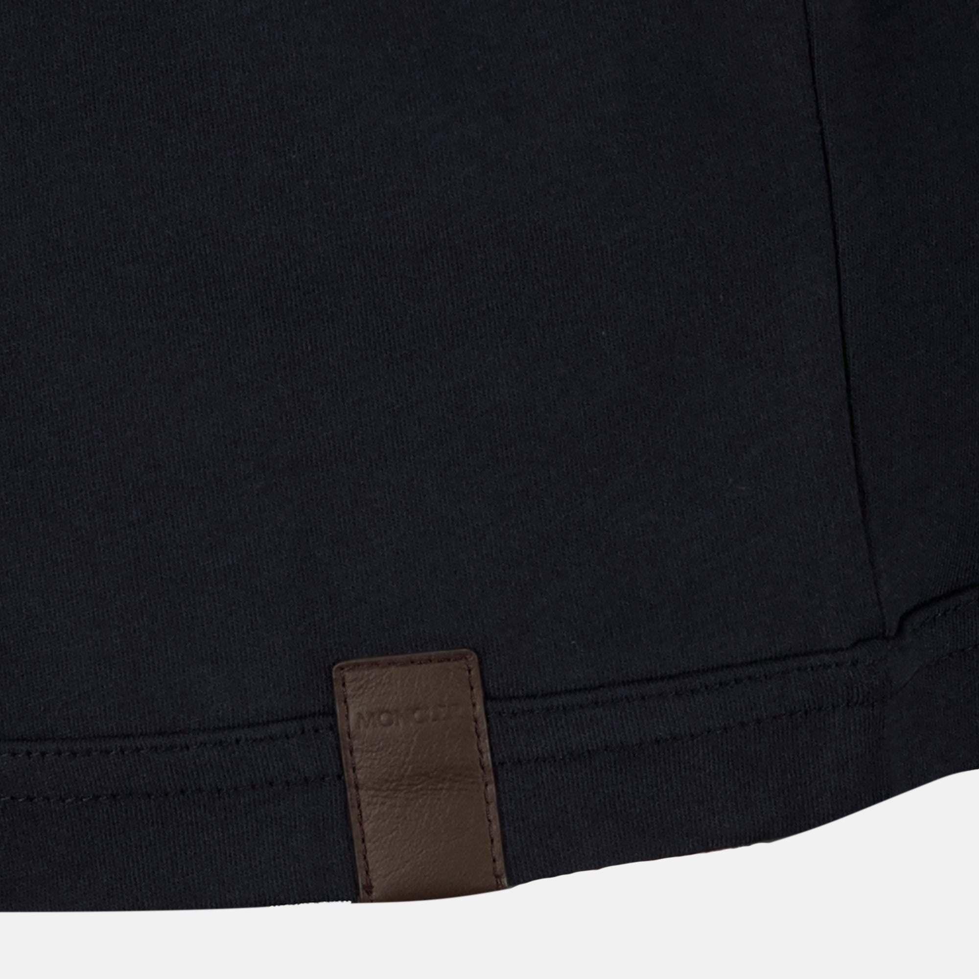 T-shirts 네이비 블루 가죽 로고 티셔츠 Moncler Bleu foncé Homme