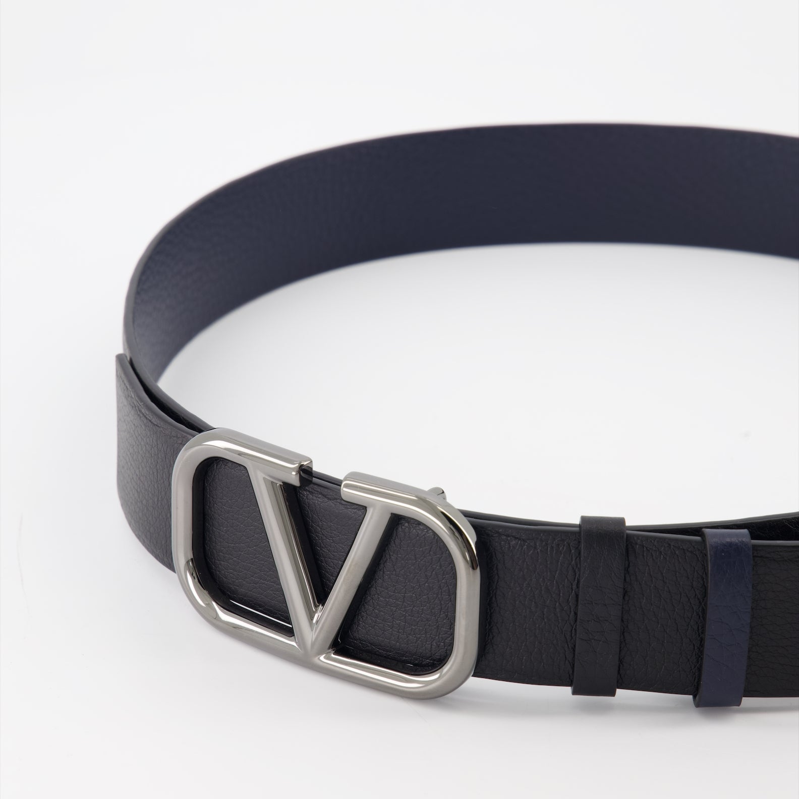 Cintos Ceinture VLogo réversible Valentino Garavani Preto Homme