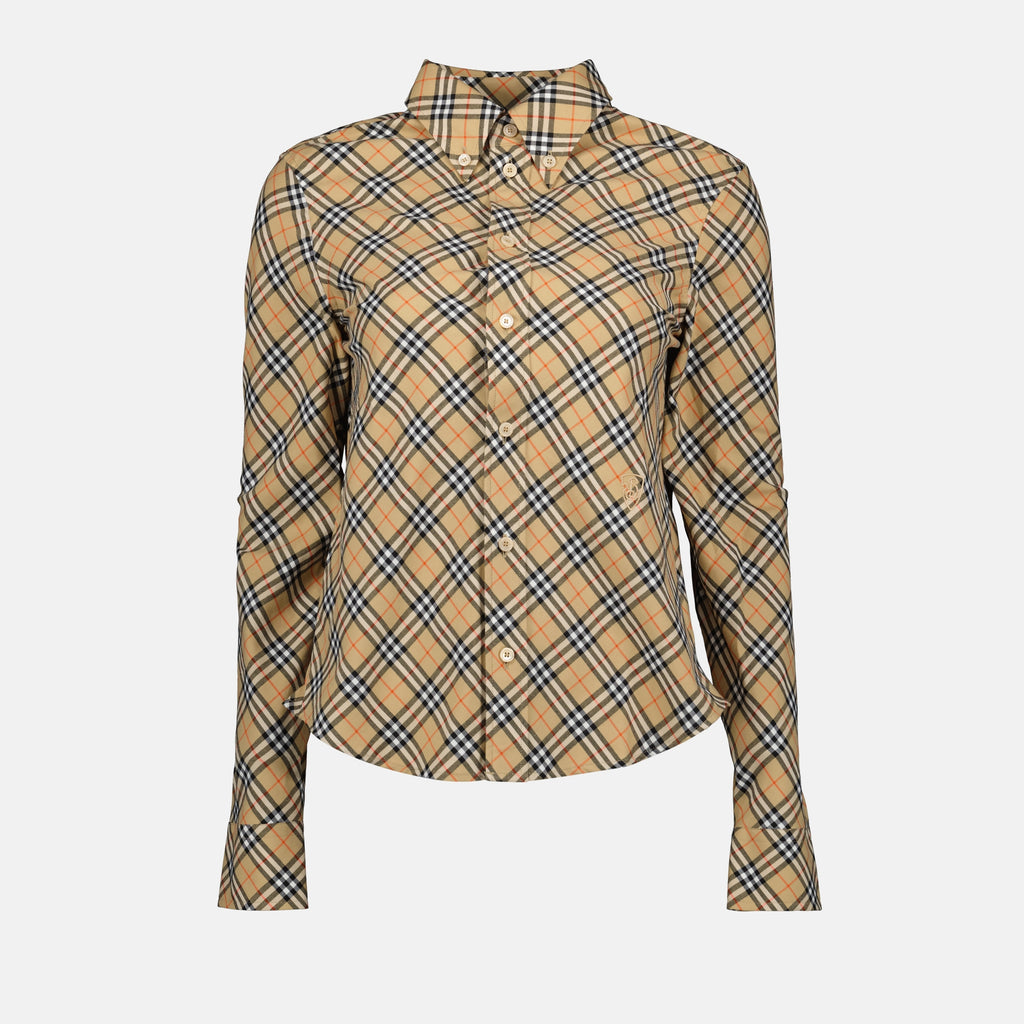 Shirts Check Shirt Burberry Beige Femme