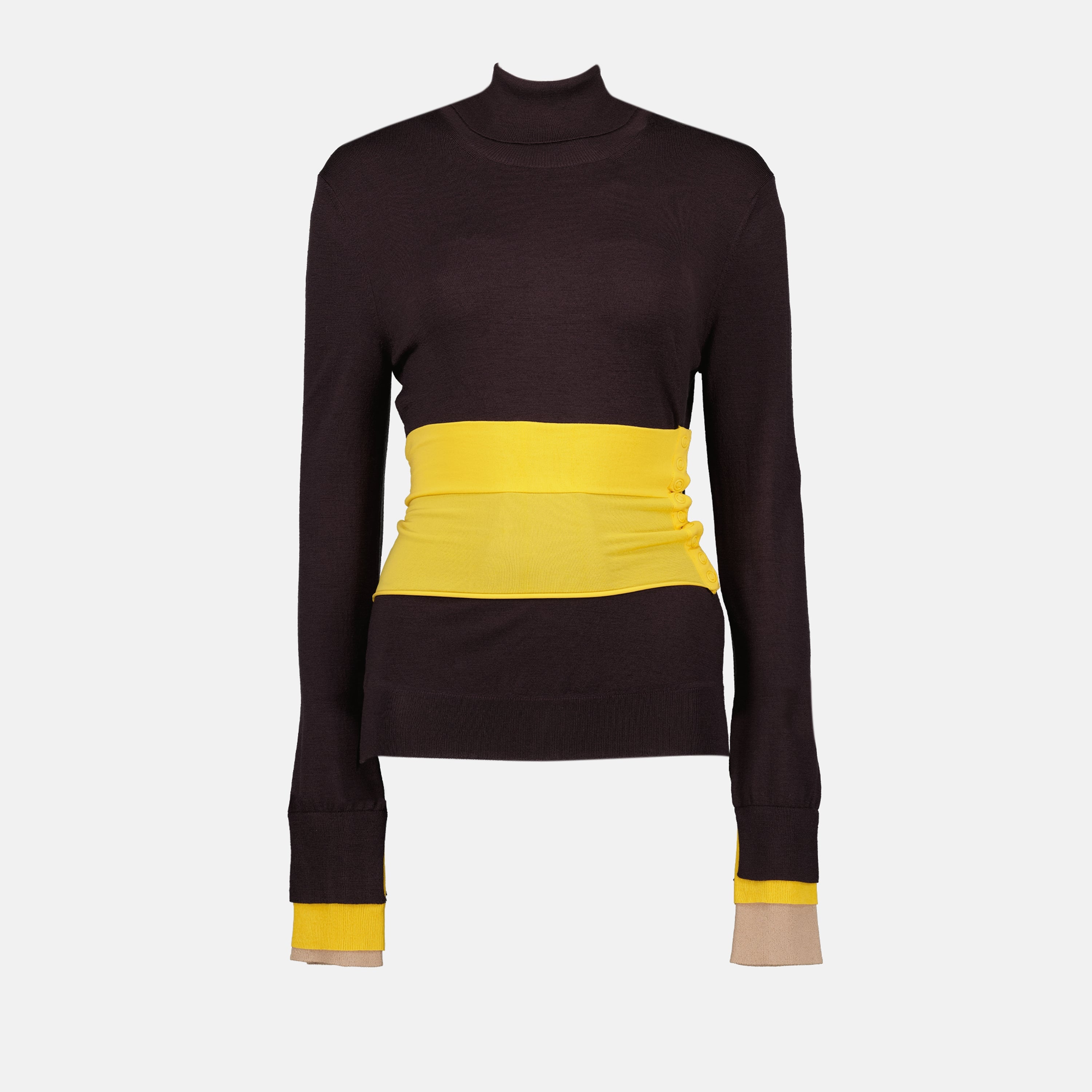 Maille Robe en laine Fendi Violet Femme